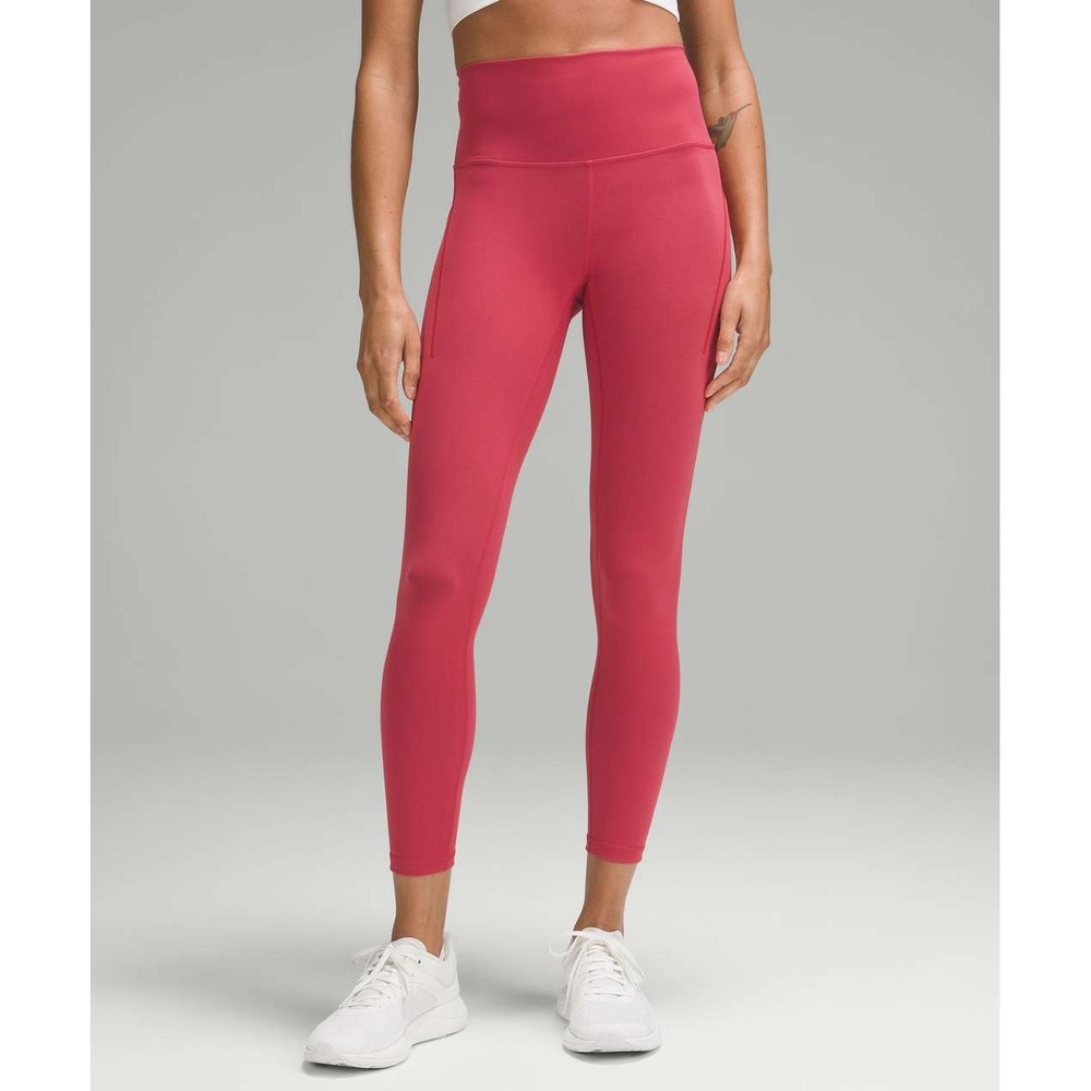 Lululemon Wunder Train High-Rise 25" Pocket Legging Womens 4 Vintage Rose Pink
